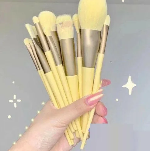 13pcs Makeup Brush Set – Concealer, Blush, Powder, Eyeshadow, Highlighter & Foundation Brushes, Cosmetic Beauty Tools