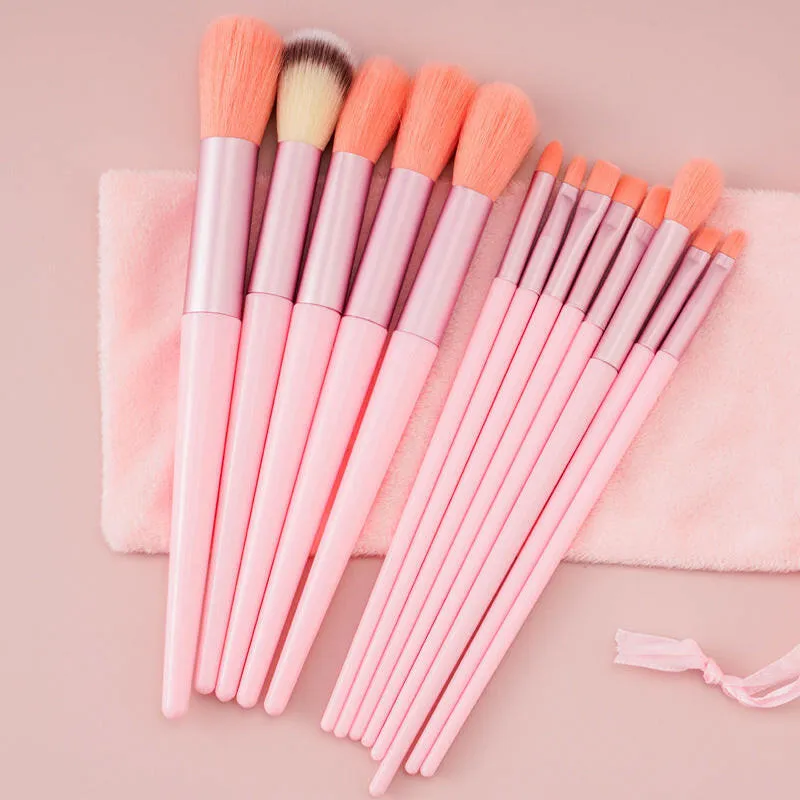 13pcs Makeup Brush Set – Concealer, Blush, Powder, Eyeshadow, Highlighter & Foundation Brushes, Cosmetic Beauty Tools