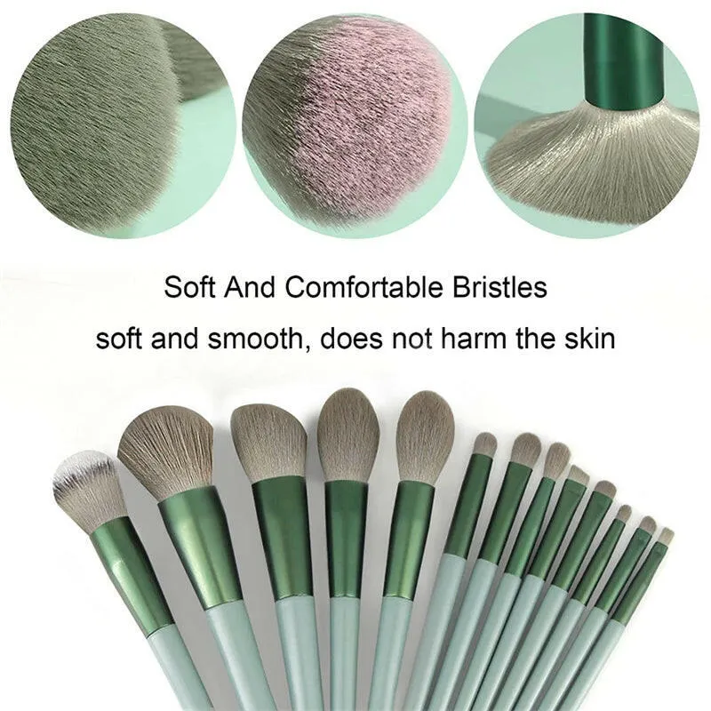 13pcs Makeup Brush Set – Concealer, Blush, Powder, Eyeshadow, Highlighter & Foundation Brushes, Cosmetic Beauty Tools