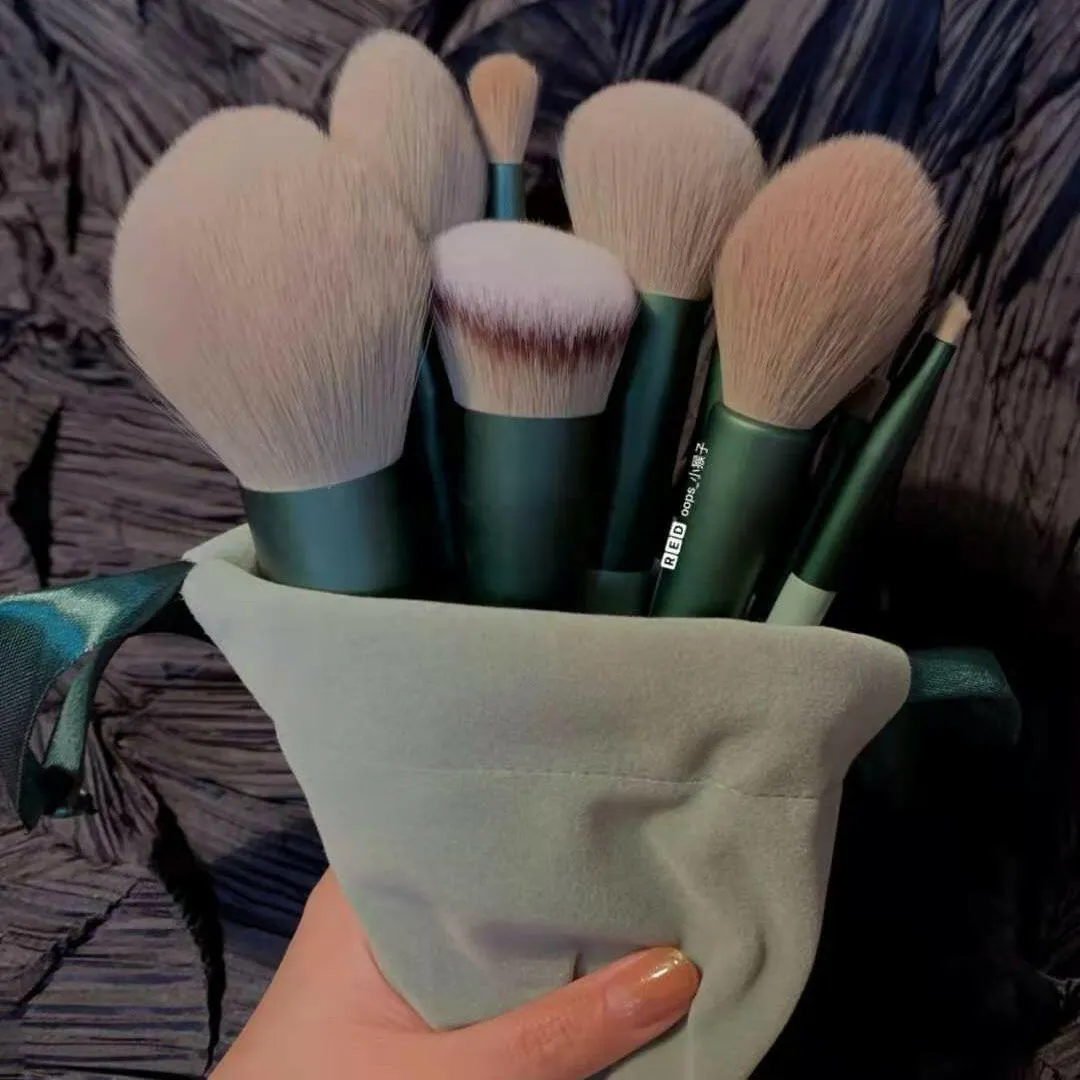 13pcs Makeup Brush Set – Concealer, Blush, Powder, Eyeshadow, Highlighter & Foundation Brushes, Cosmetic Beauty Tools