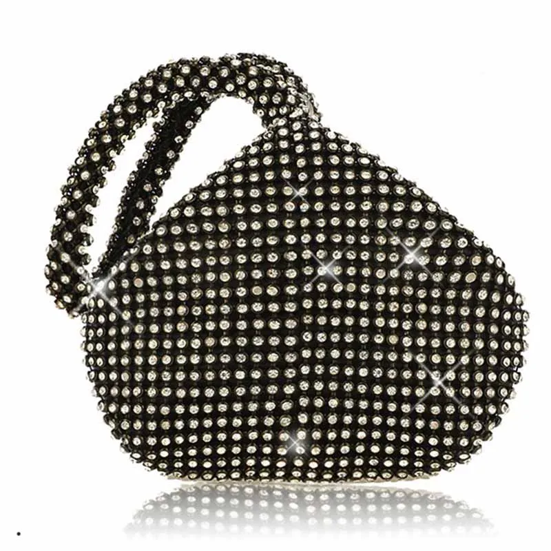 1920s Party Prom Wedding Clutch Rhinestone Evening Bags Sparkly Glitter Purse