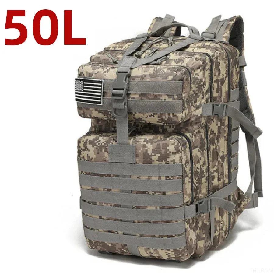 25L/50L 1000D Nylon Waterproof  Backpack Outdoor Rucksacks