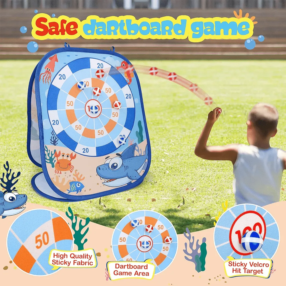 3-in-1 Dinosaur Bean Bag Tossing Game Board