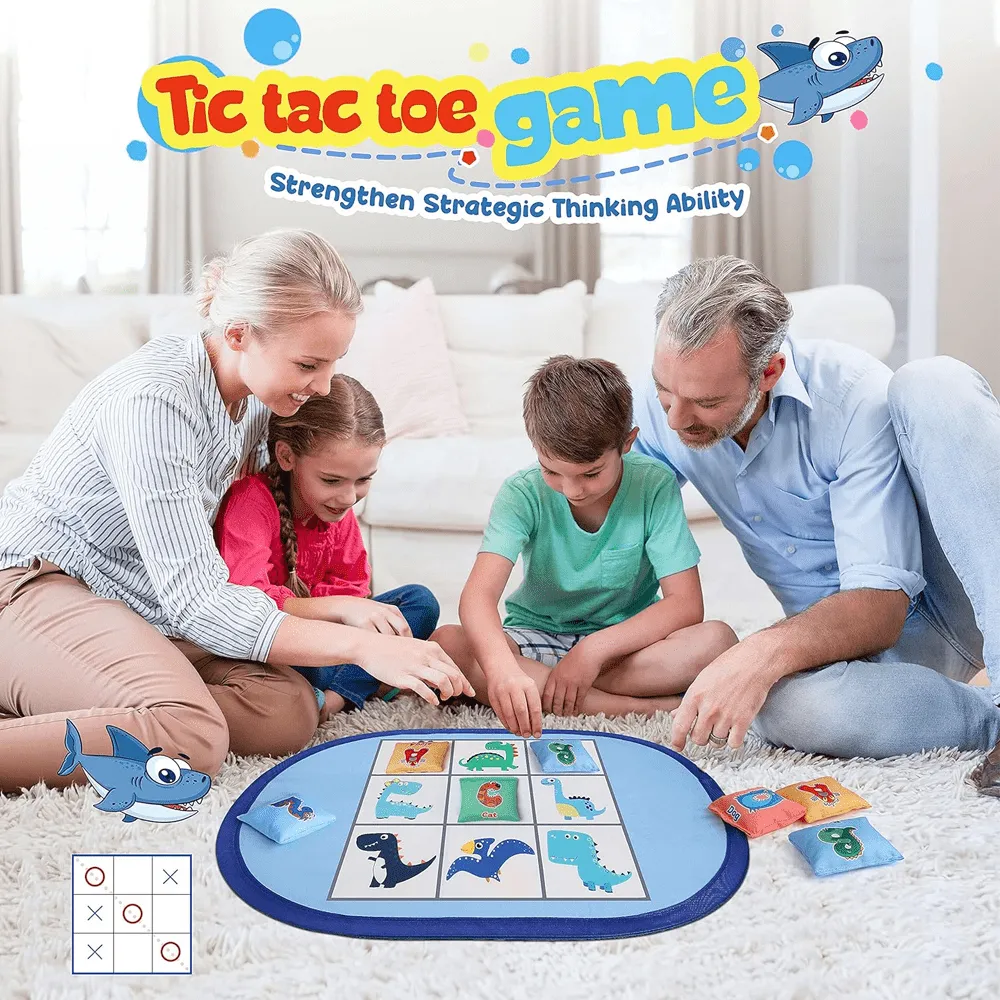 3-in-1 Dinosaur Bean Bag Tossing Game Board