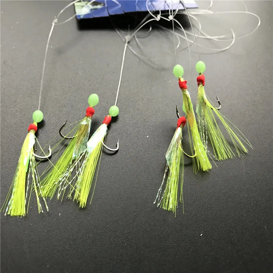 5 bags fishing sabiki samodur bait jigs Mackerel herring rig hooks