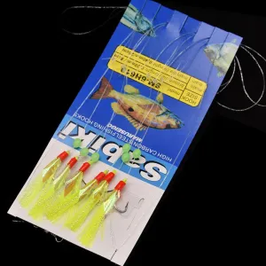 5 bags fishing sabiki samodur bait jigs Mackerel herring rig hooks