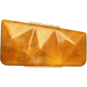 Acrylic Orange Clutch Bag