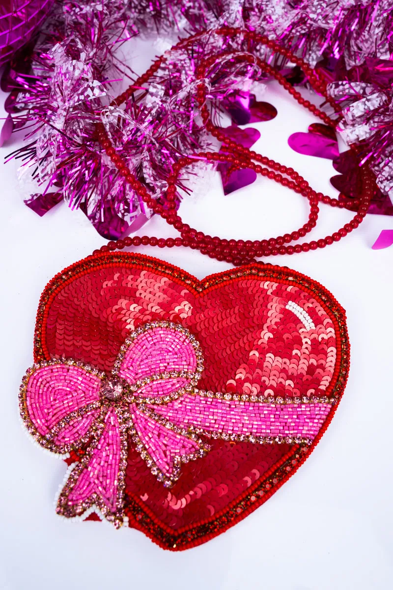 All My Heart Petite Seed Bead Purse