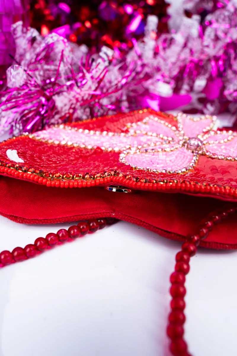 All My Heart Petite Seed Bead Purse