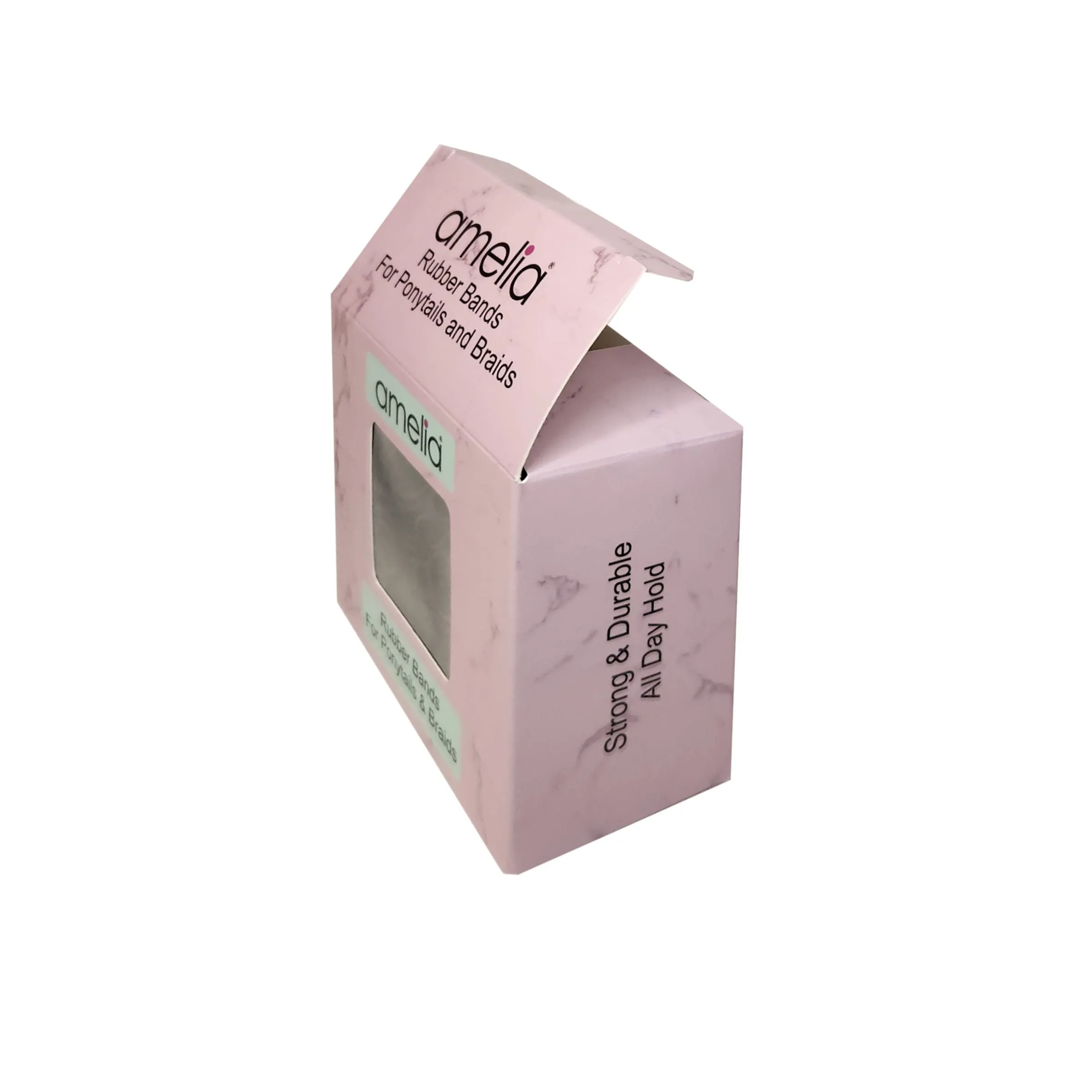 Amelia Beauty | 1/2in, 500ct Elastic Rubber Band Pony Tail Holders | Made in USA | Dozen Pack