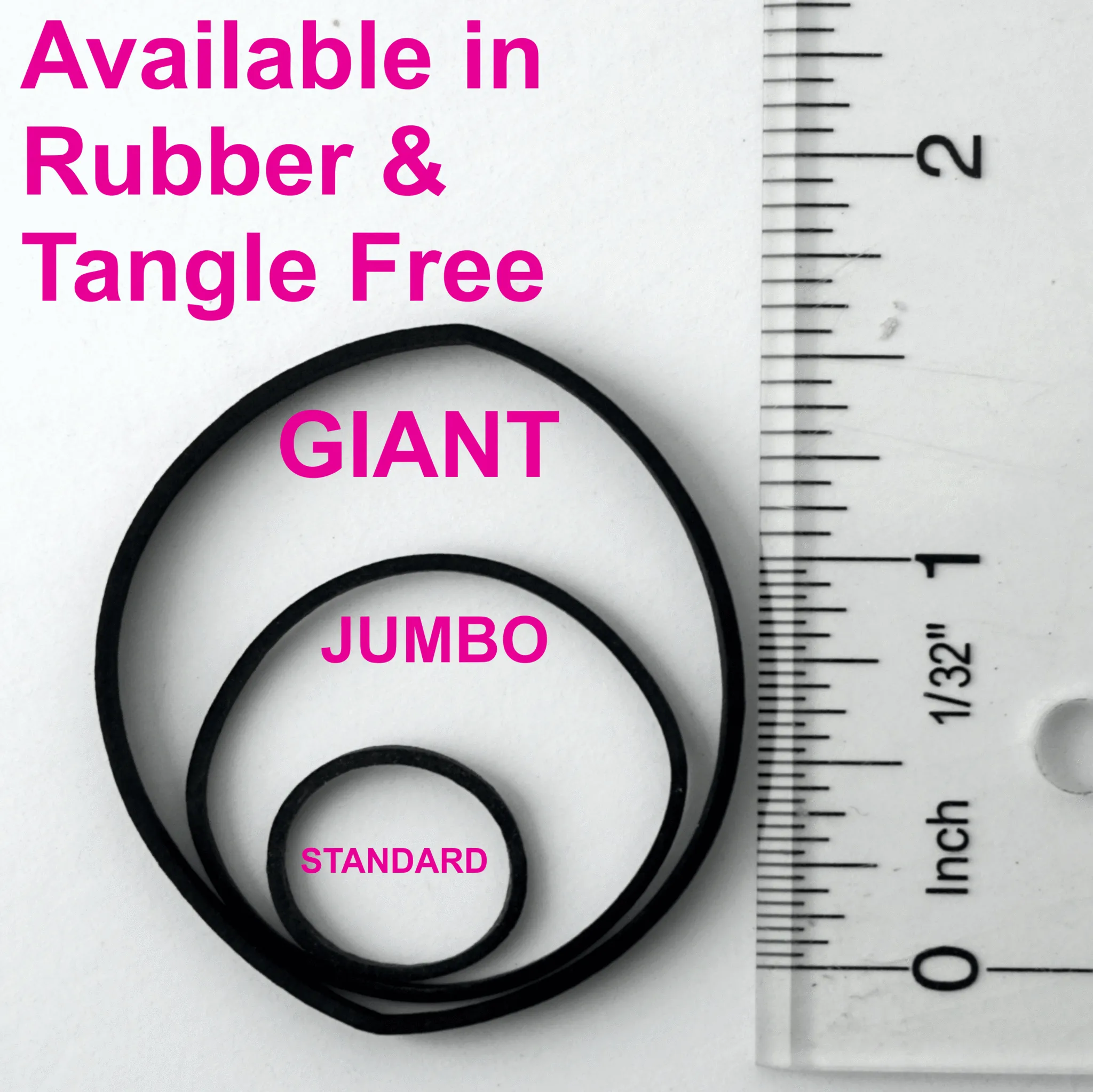 Amelia Beauty | 500ct, 1/2in Tangle Free Elastic Pony Tail Holders | Made in USA, Ideal for Ponytails, Braids | Dozen Pack