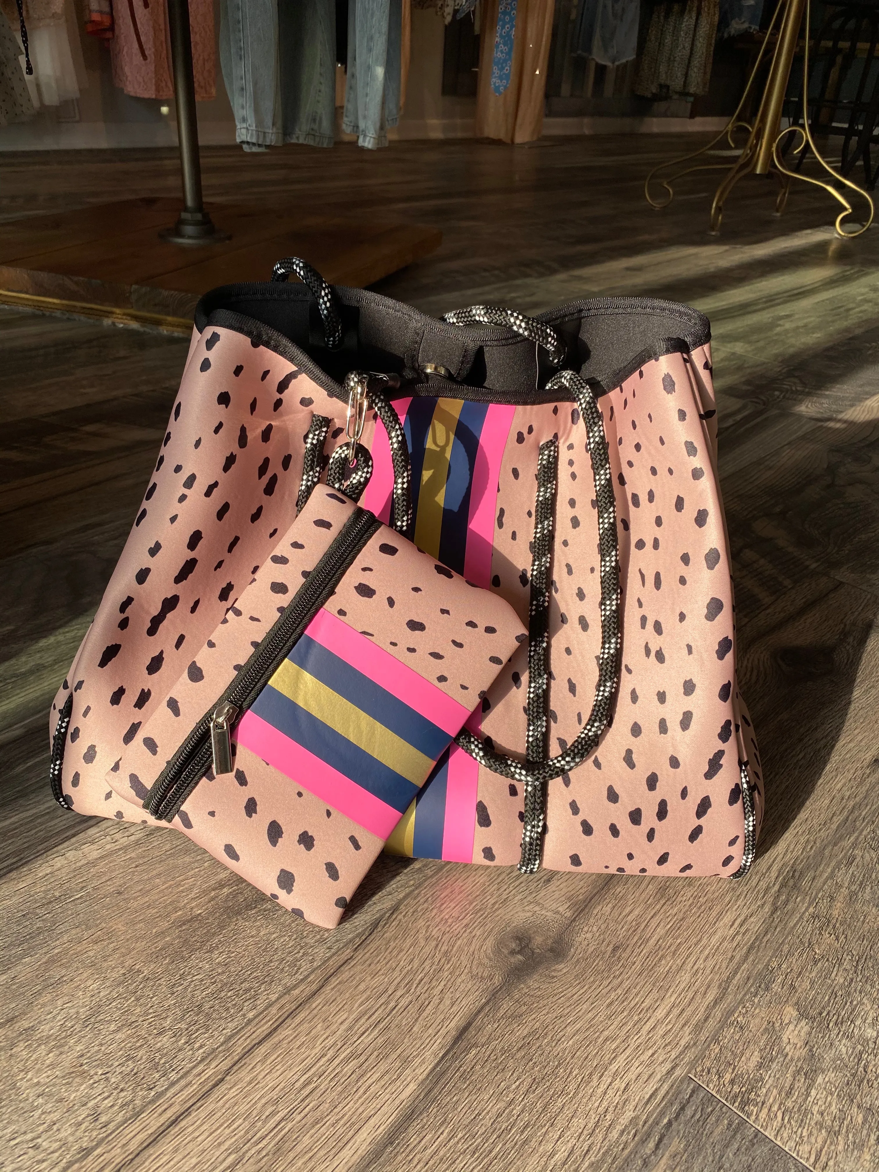 Animal Print / Pink Tote