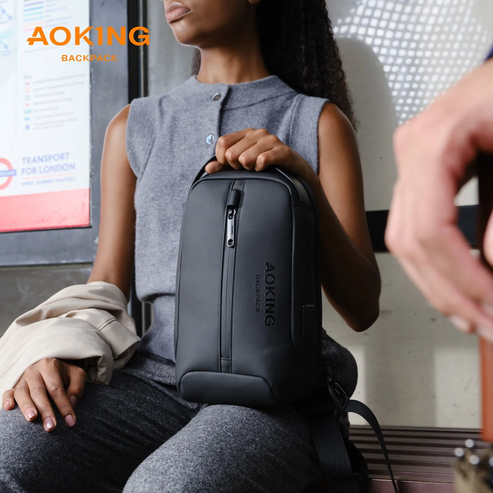 Aoking Men Waterproof Sling Bag SY4009