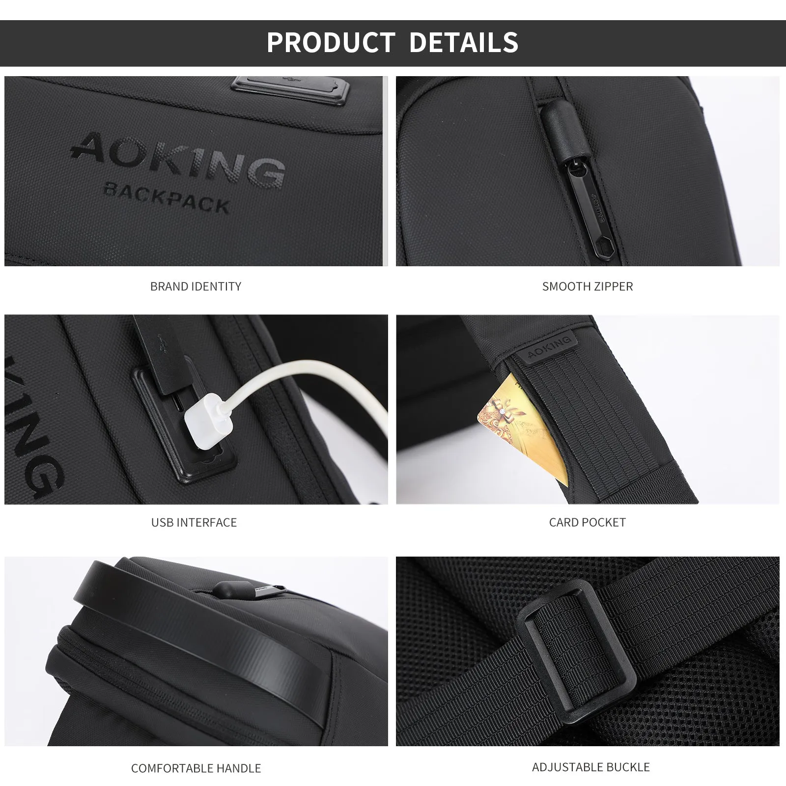Aoking Men Waterproof Sling Bag SY4009