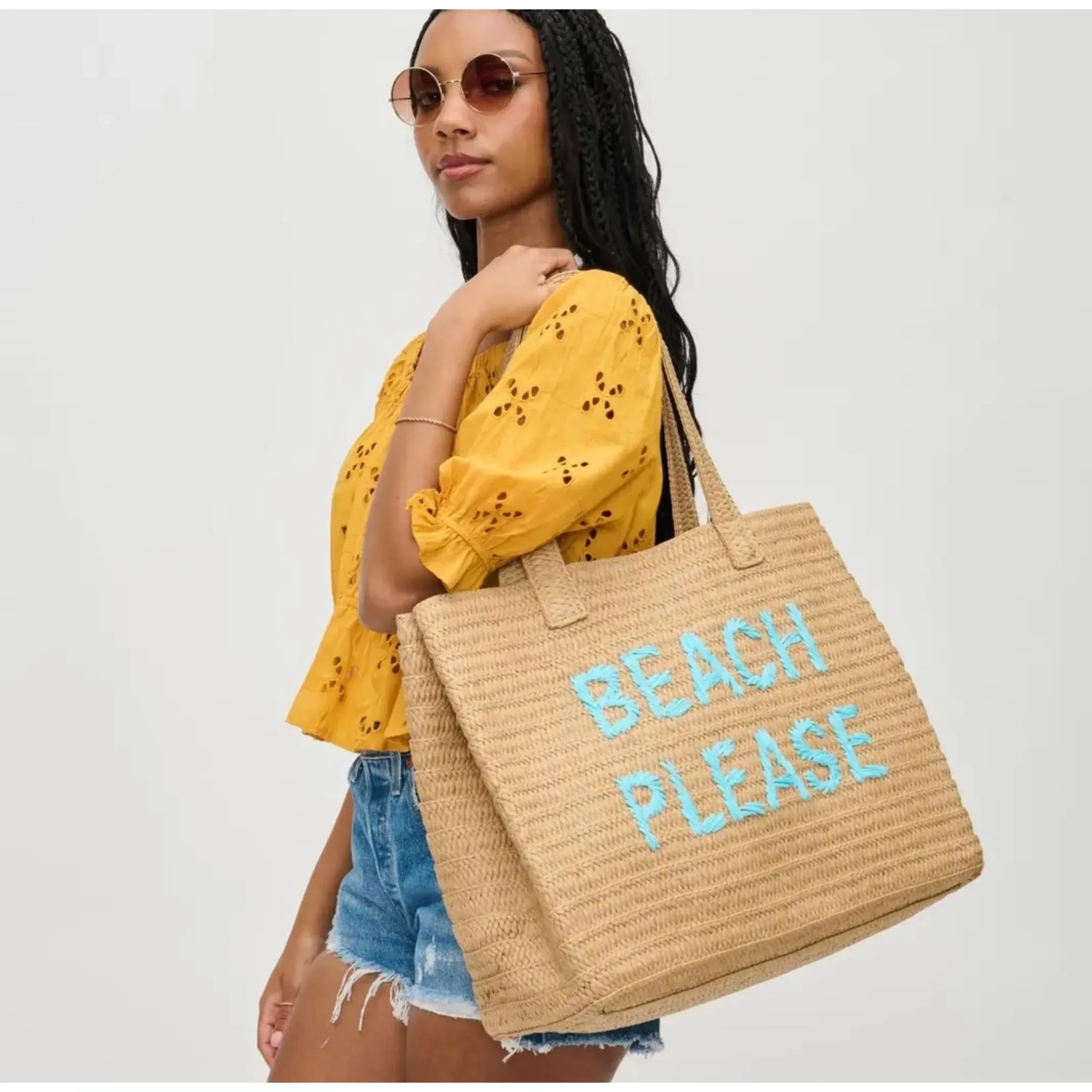 Beach Please Tote Blue