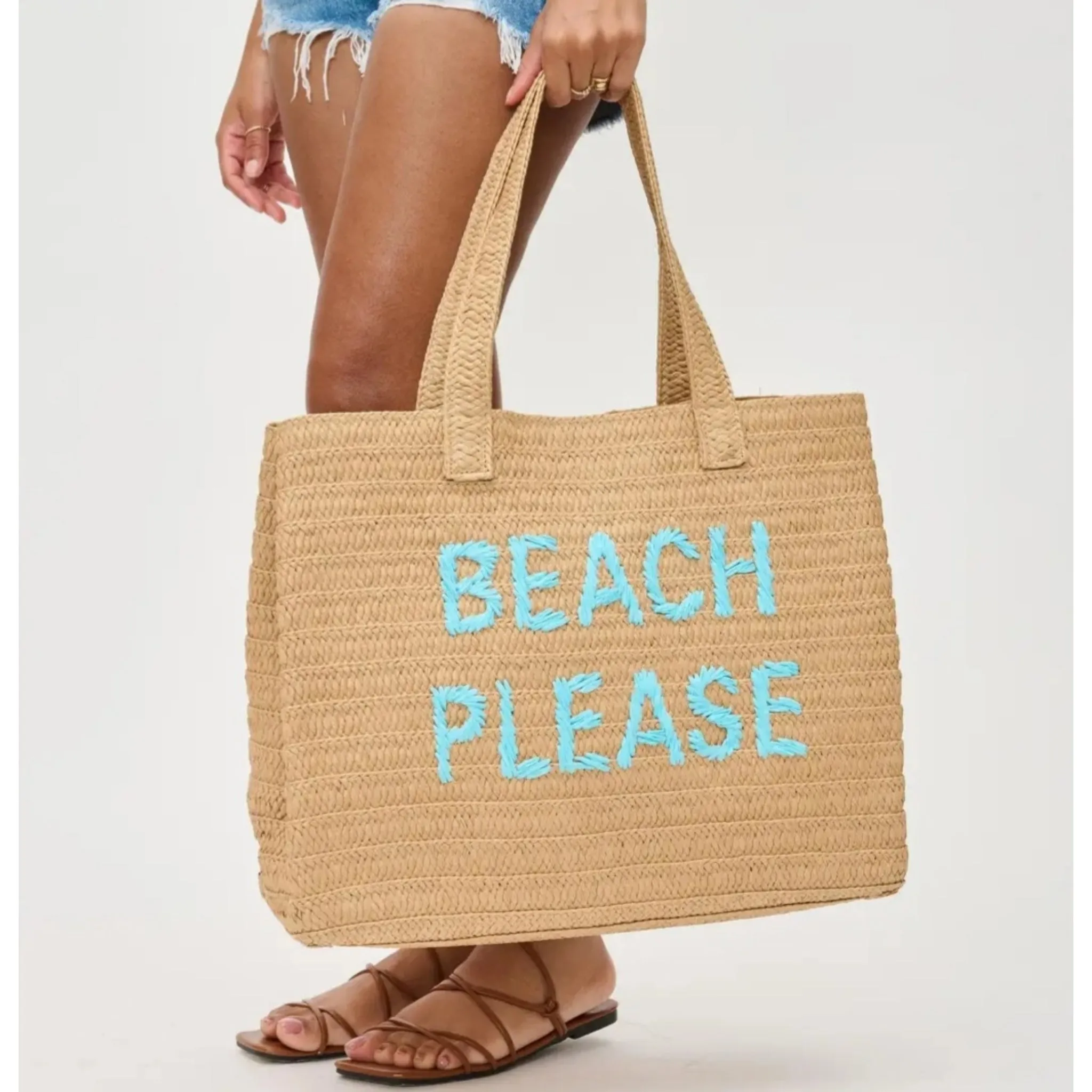Beach Please Tote Blue