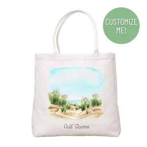 Beach Scene Tote Bag