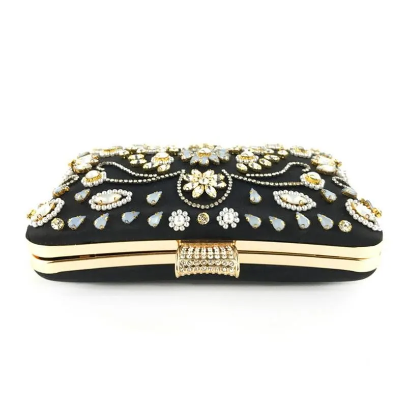 Beaded Evening Bag for Wedding Rhinestone Crystal Clutches