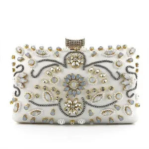 Beaded Evening Bag for Wedding Rhinestone Crystal Clutches