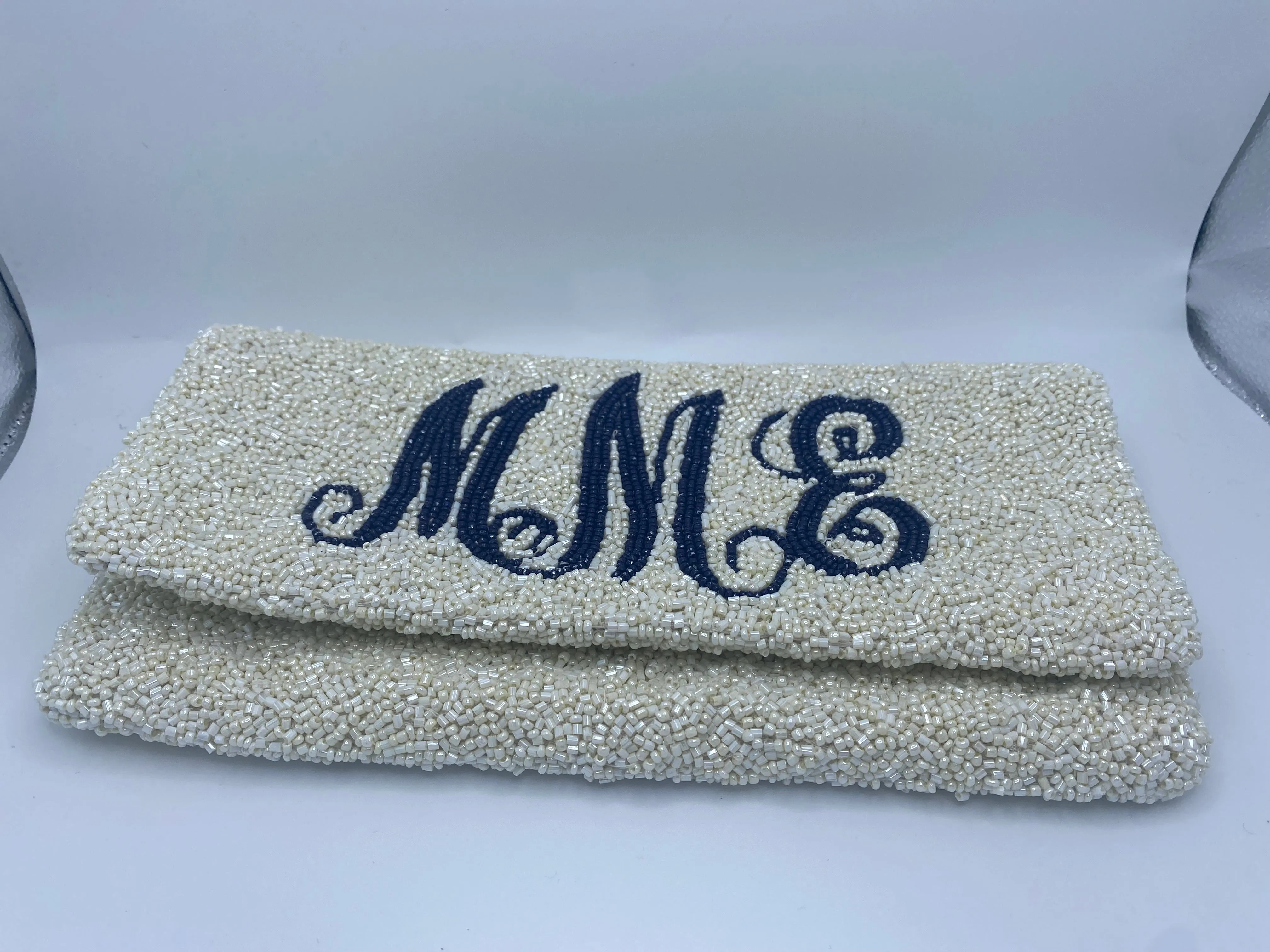 Beaded Foldover Clutch