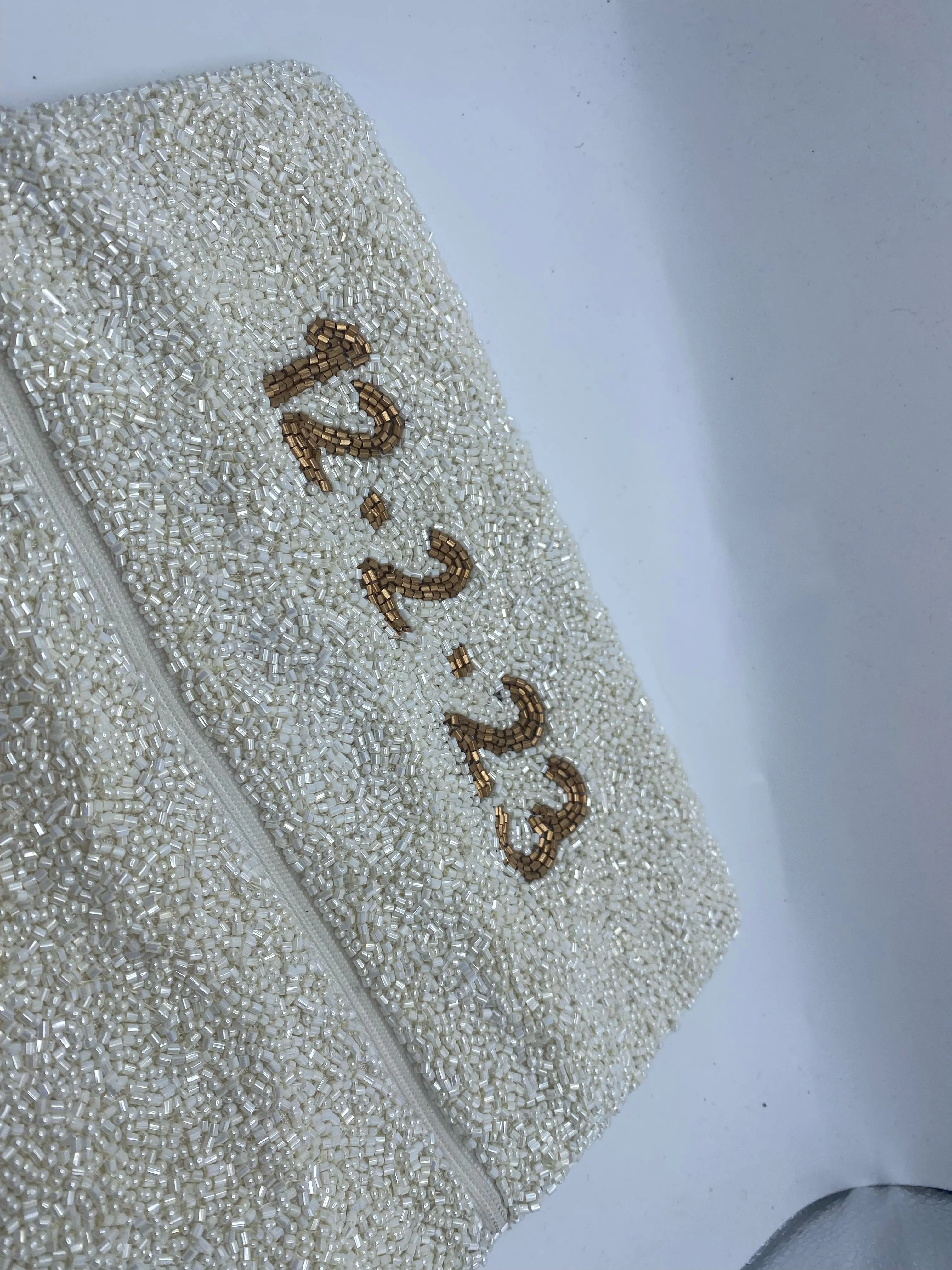Beaded Foldover Clutch