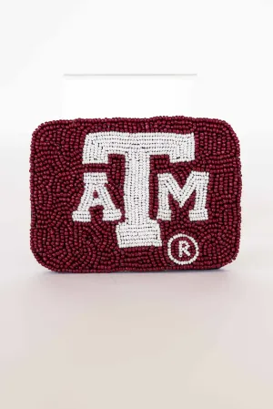 BEADED TAMU CC HOLDER