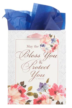 Bless You & Protect You Floral Floral Medium Gift Bag