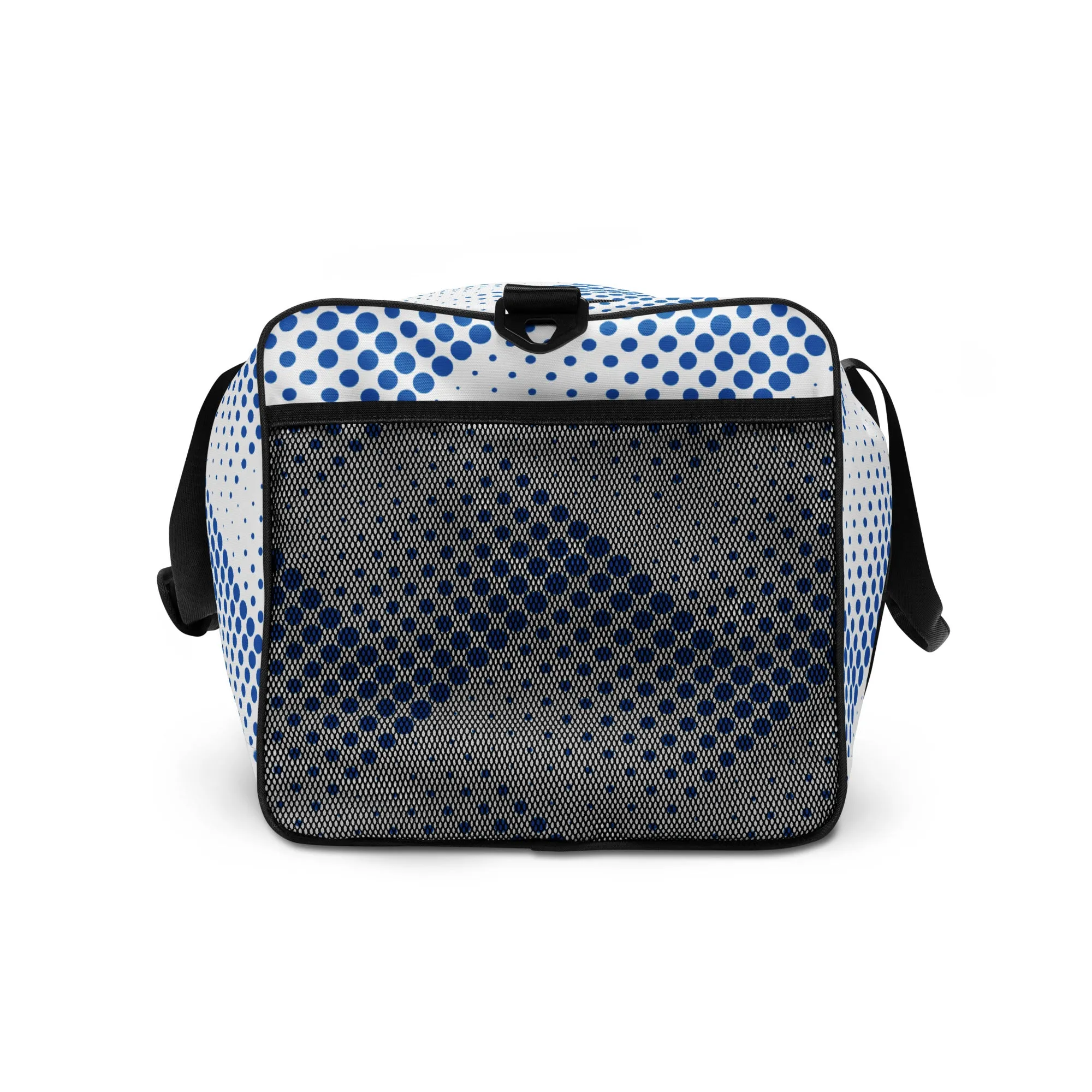 Blue Halftone Pattern - Sustainably Made Duffle Bag