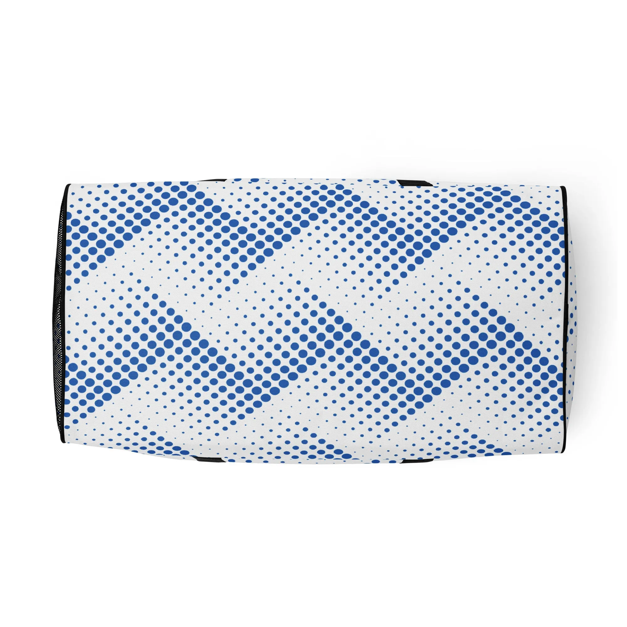 Blue Halftone Pattern - Sustainably Made Duffle Bag