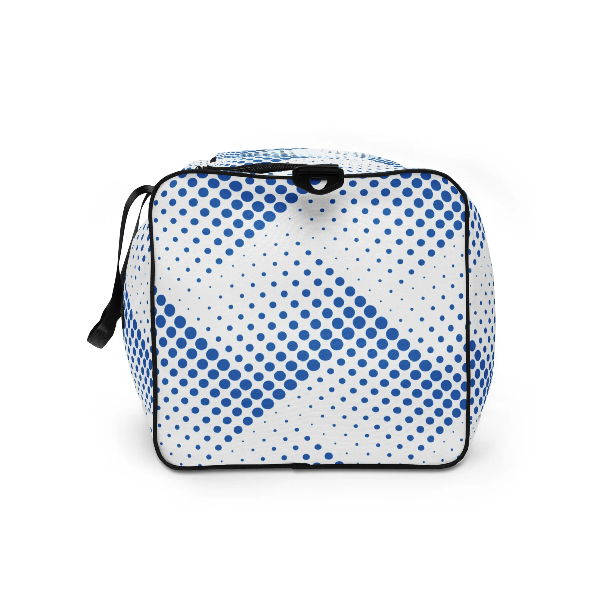 Blue Halftone Pattern - Sustainably Made Duffle Bag