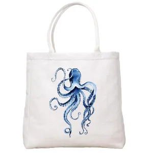 Blue Octopus Tote Bag