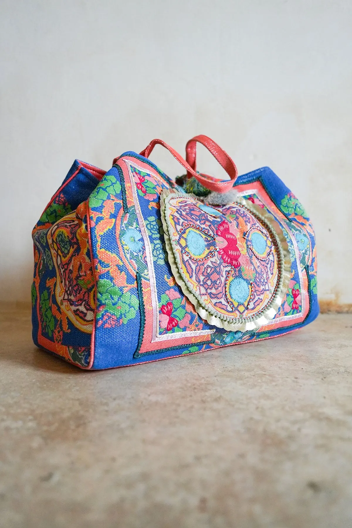 Boho Bag Lurex Blue