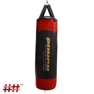 BOXING BAG - Urban™ - STRAPS - 4FT BLK/ RED