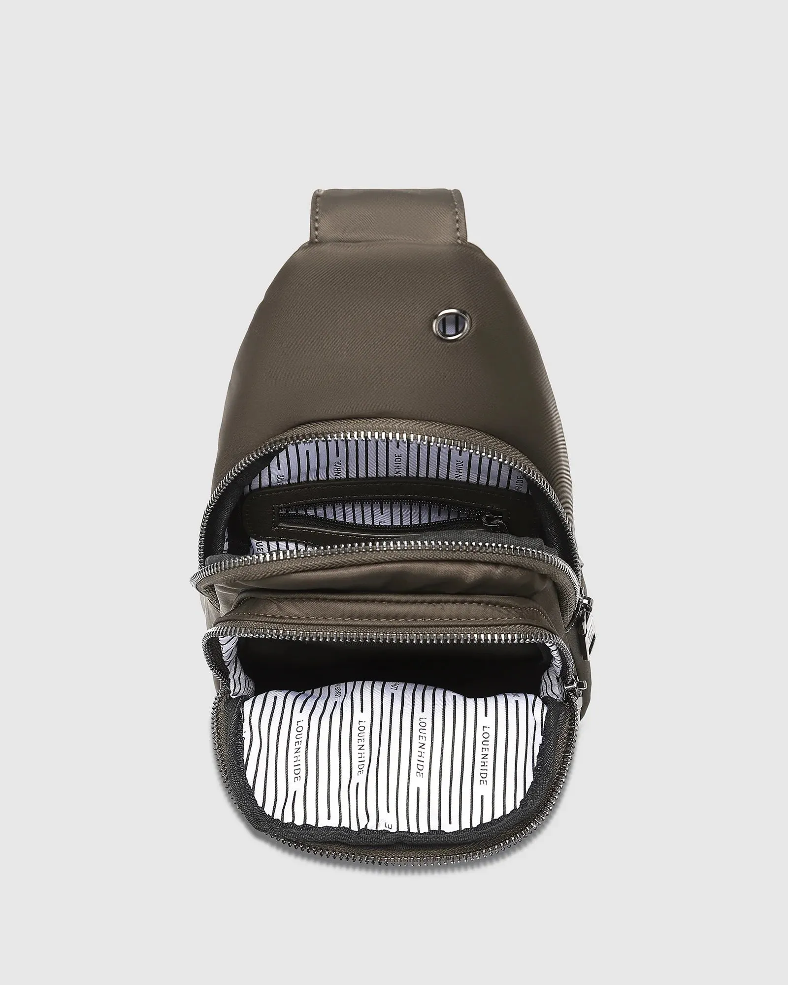 Boyd Nylon Sling Bag - Chocolate