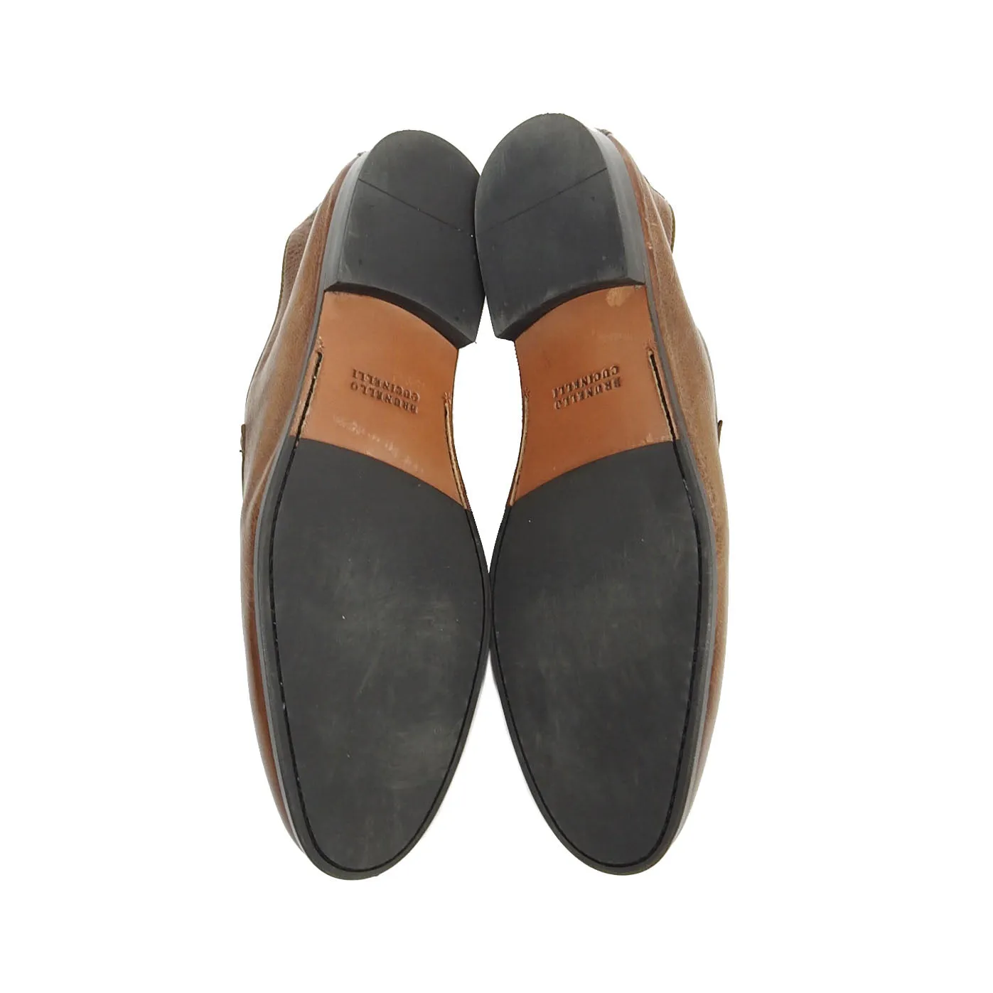 Brunello Cucinelli Brown Leather Loafers Size 41.5