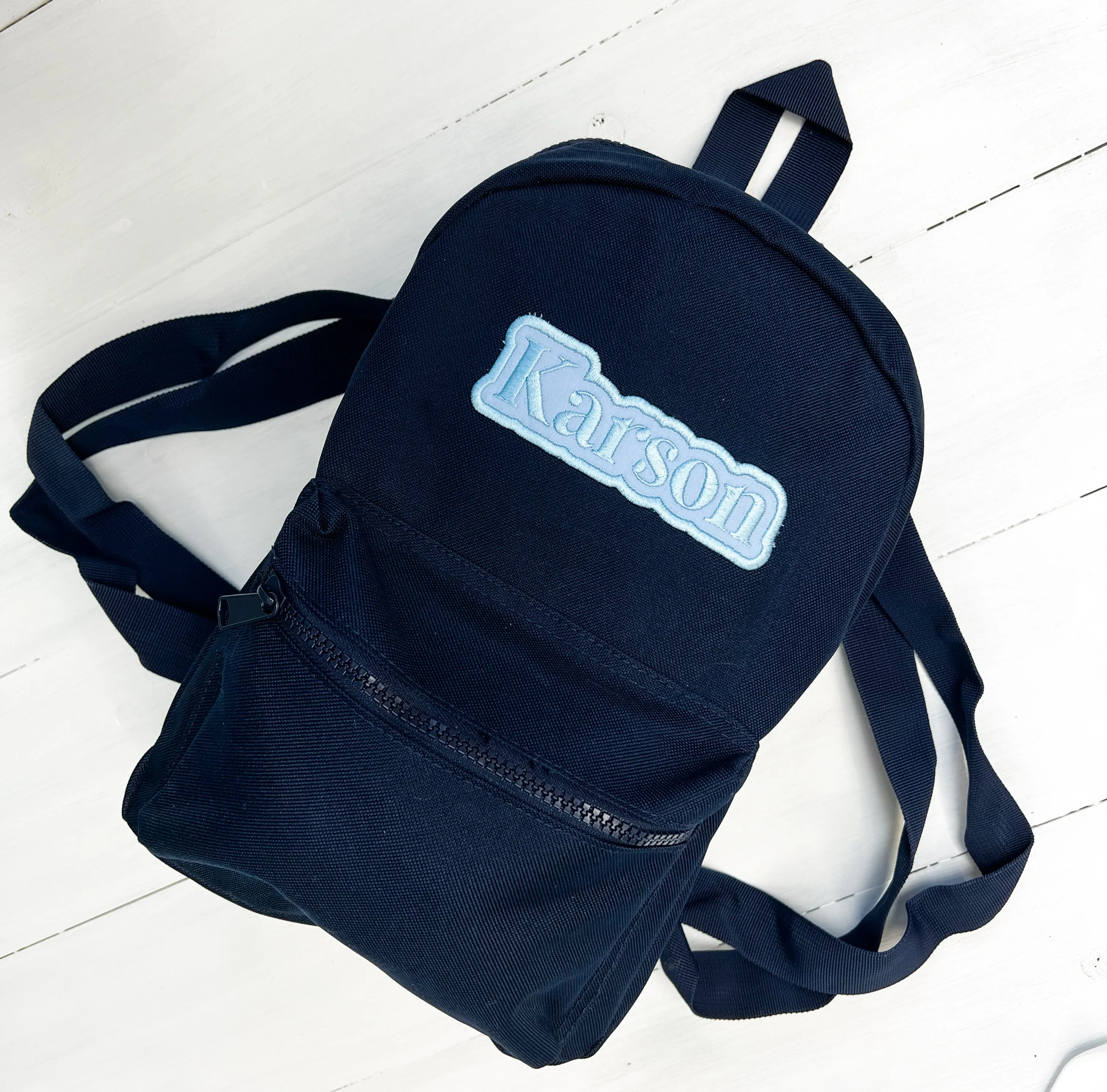Bubble Name - Embroidered Backpack