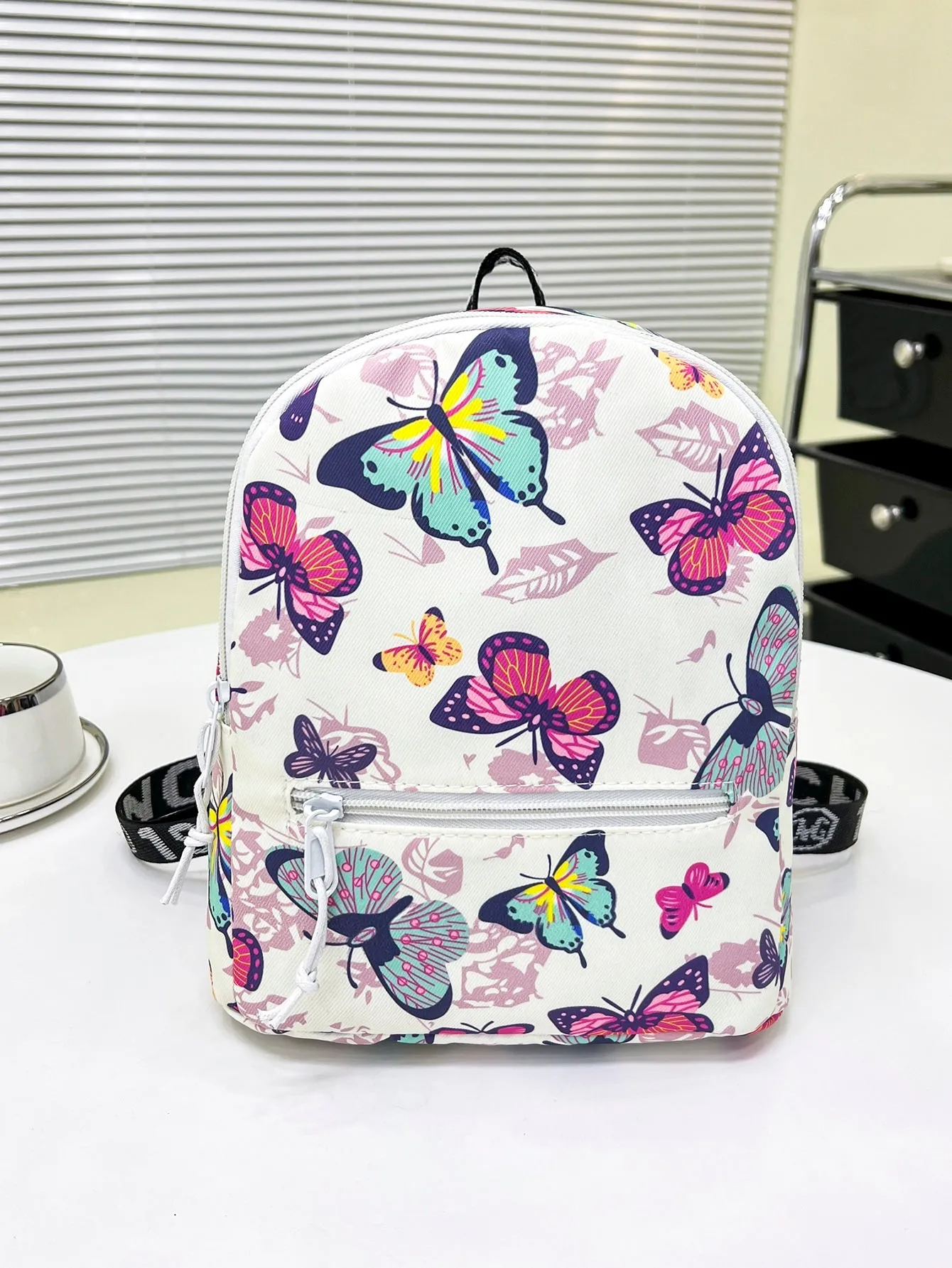 Butterfly Printed Travel Backpack- FD ⚡