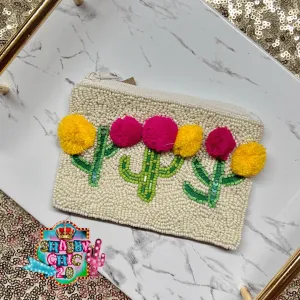 Cactus Beaded Bag