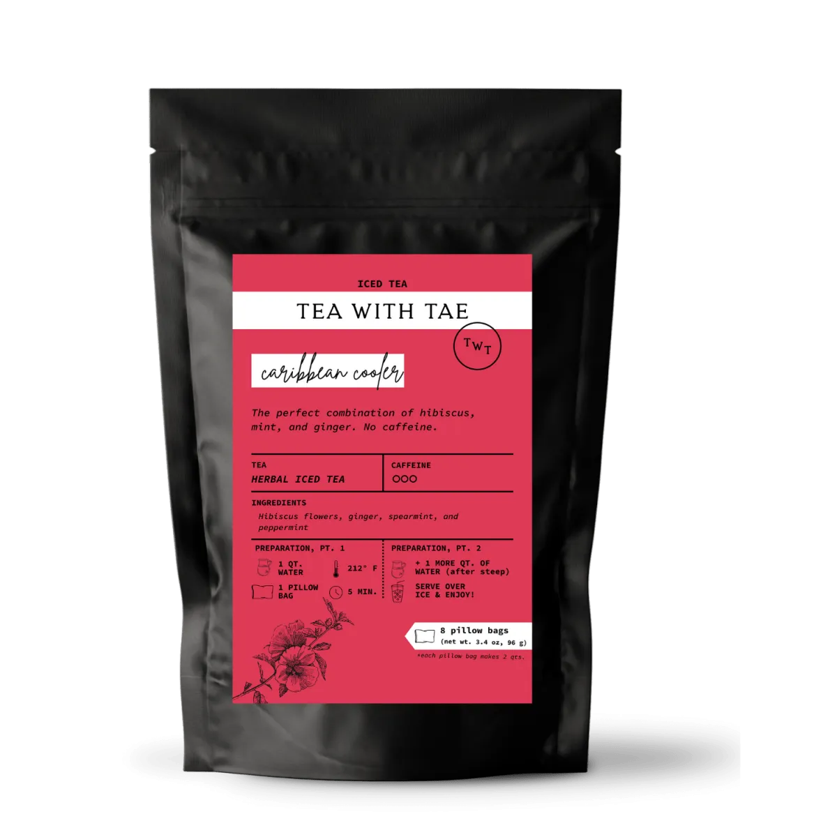 Caribbean Cooler Iced Herbal Tea Pouch