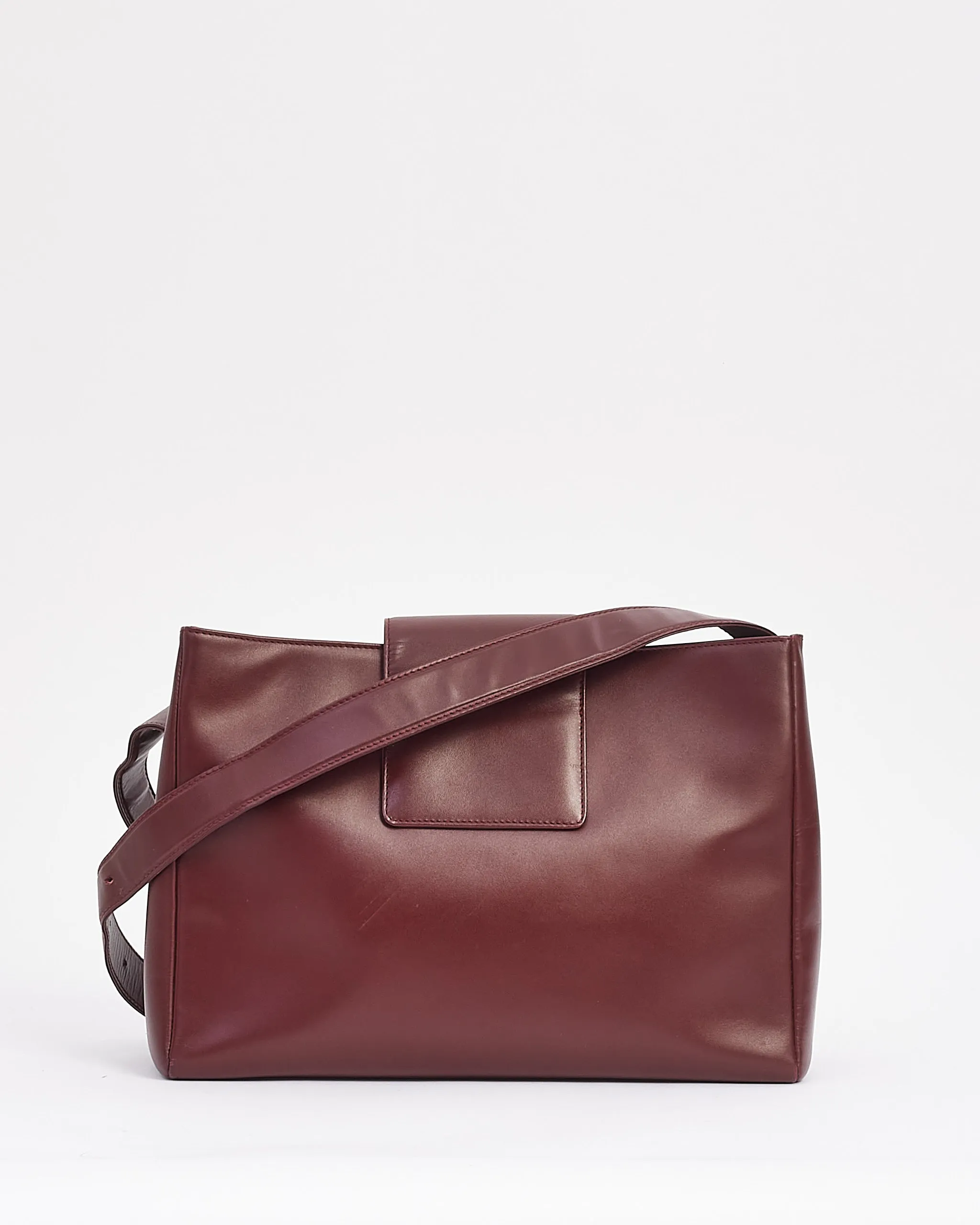 Cartier Burgundy Leather Must De Cartier Crossbody Bag