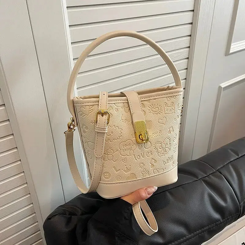 Cartoon Print Bucket Shaped Bag