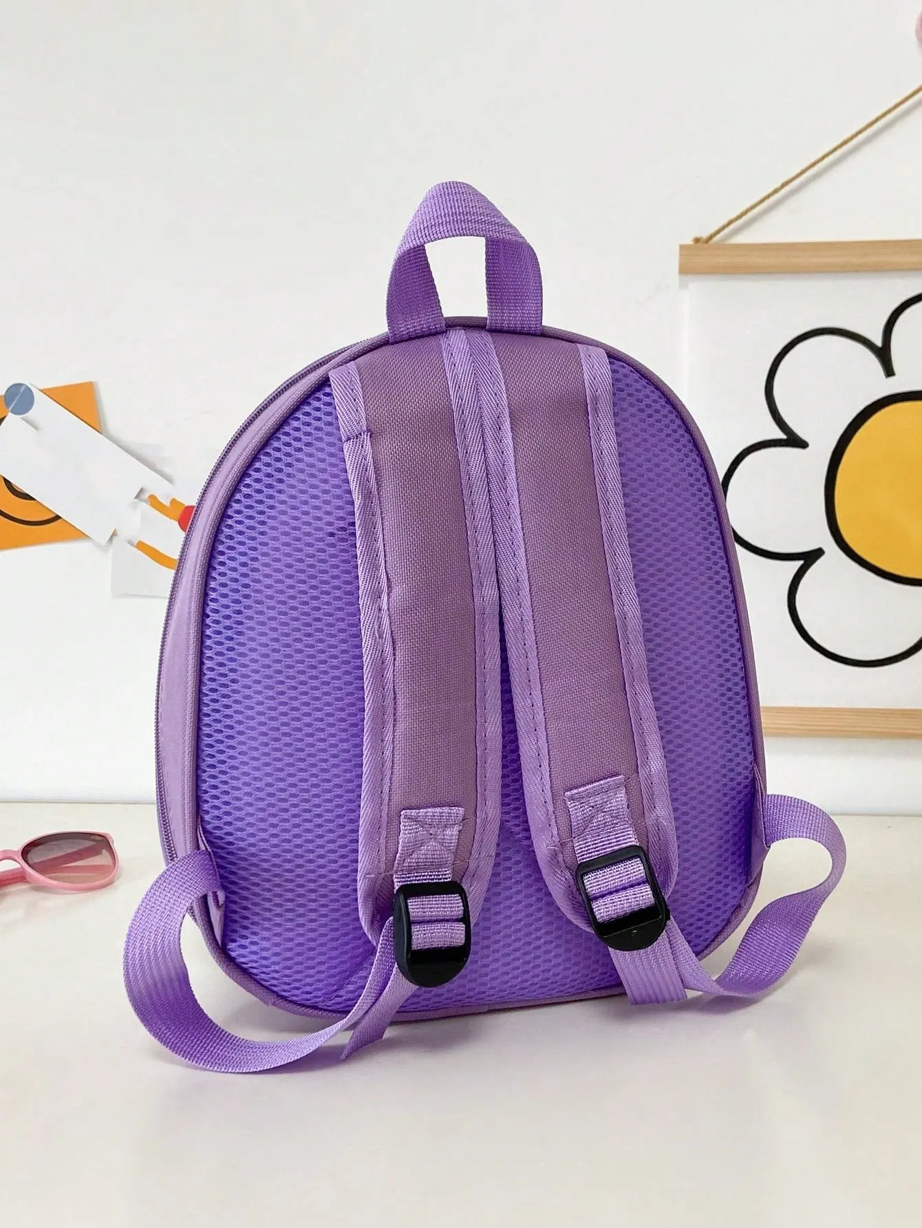 Cartoon Unicorn Pattern Girls' Backpack With Double Shoulder Straps, Cute Mini School Bag-FD