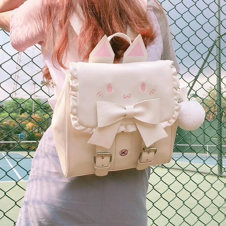Cat Bow School Backpack YC30022