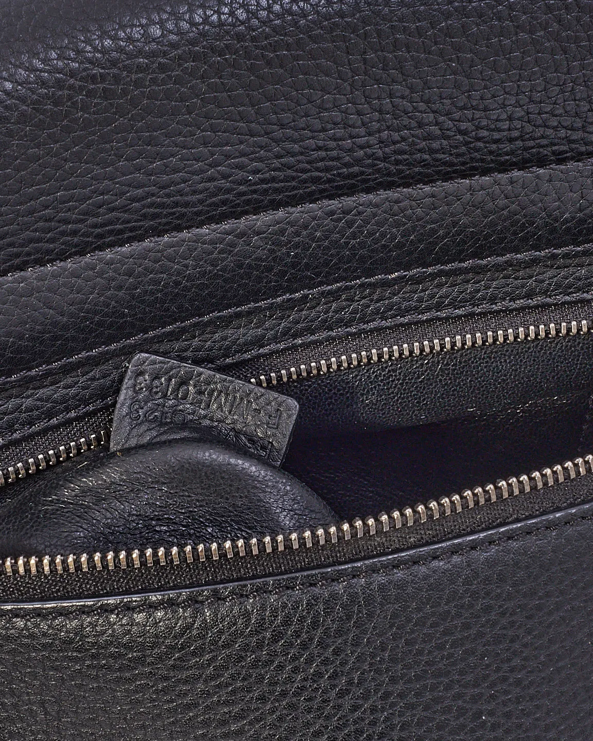Celine Black Leather & Suede Medium Trapeze Bag