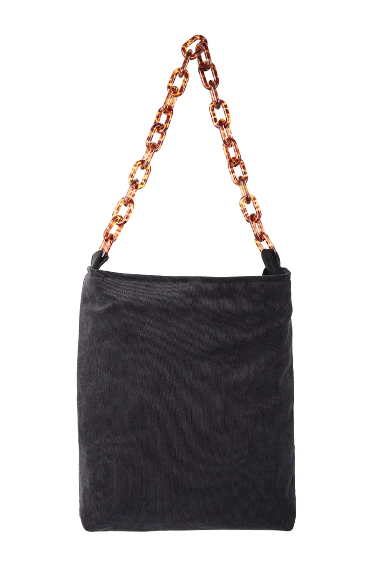 CHAIN HANDLE FASHION TOTE BAG