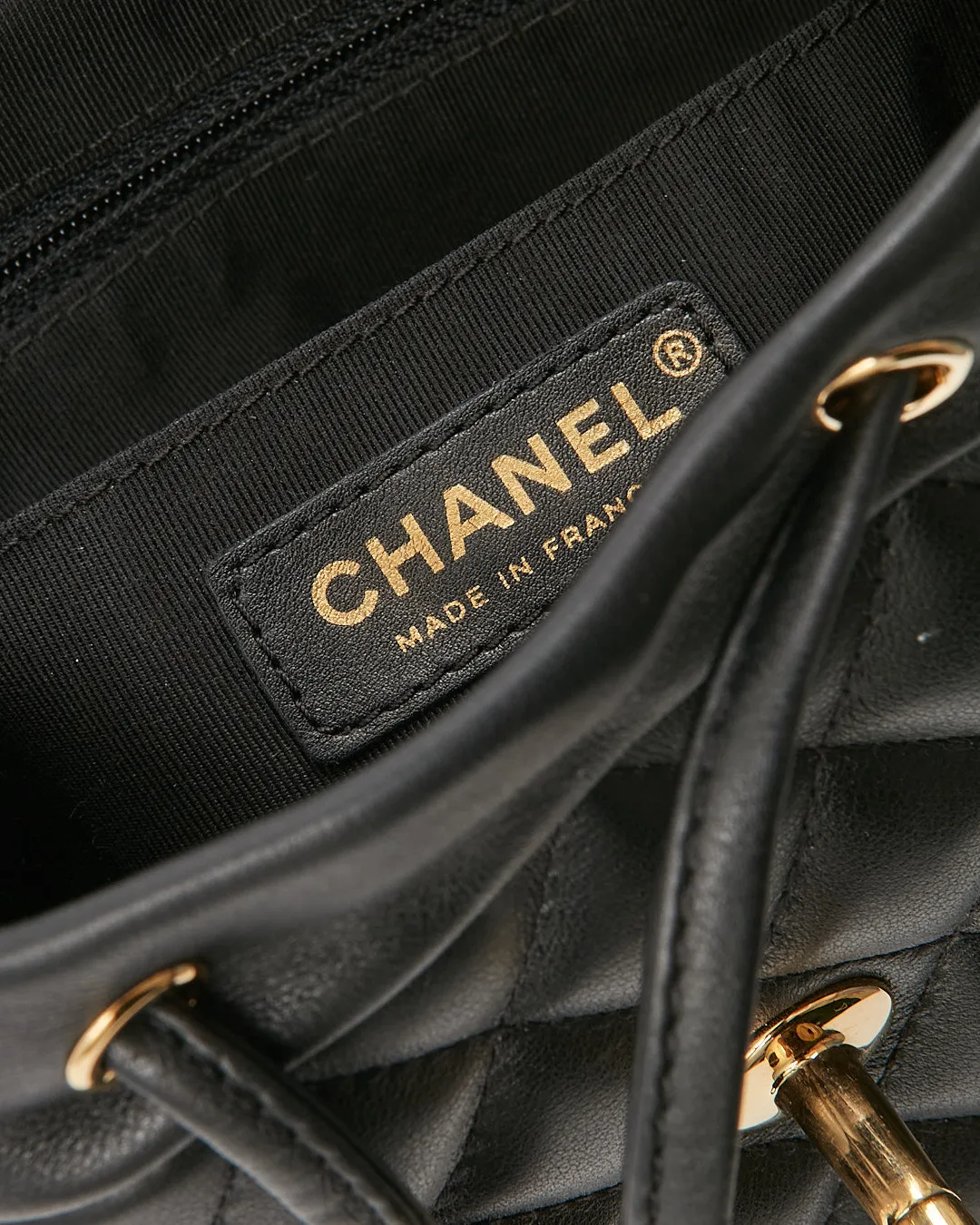 Chanel Black Lambskin Quilted Urban Spirit Backpack