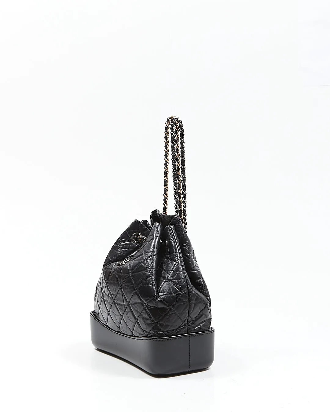 Chanel Black Quilted Lambskin Gabrielle Chain Backpack