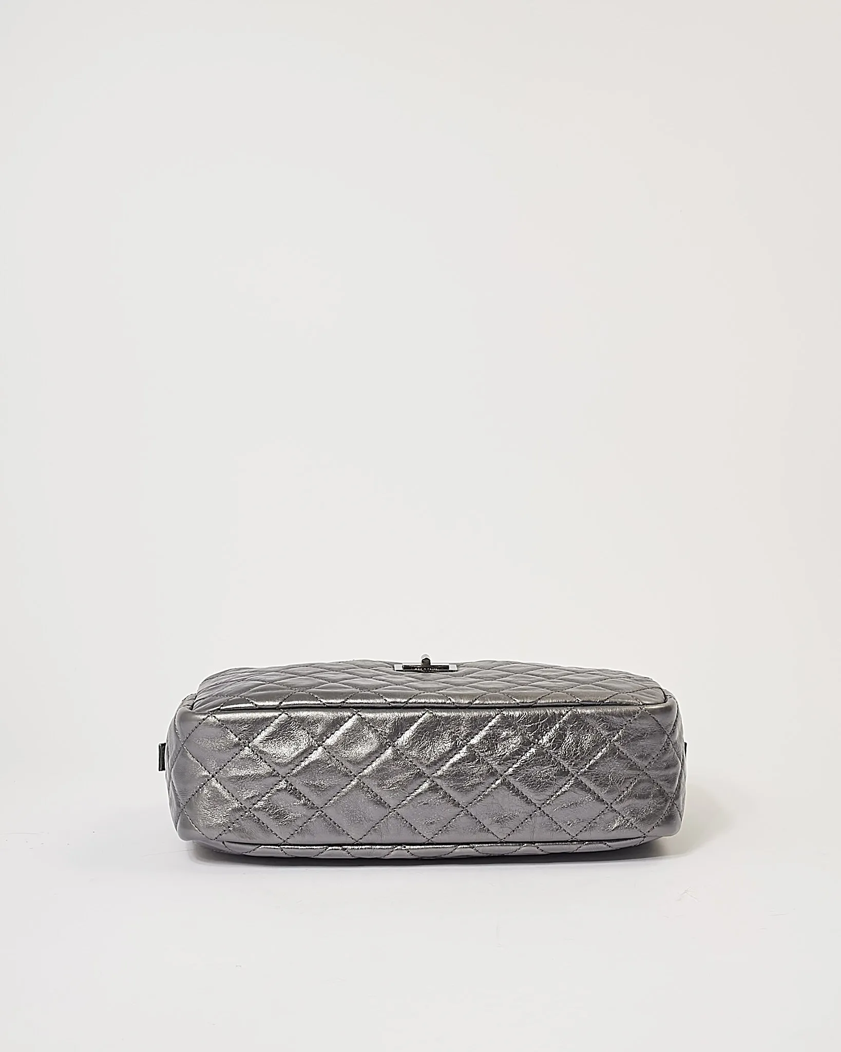 Chanel Dark Silver Leather Large Reissue Camera bag