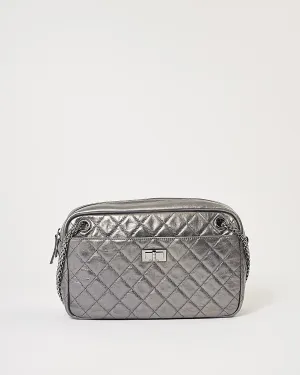 Chanel Dark Silver Leather Large Reissue Camera bag