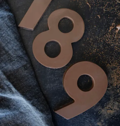 Chocolate Letters and Numbers